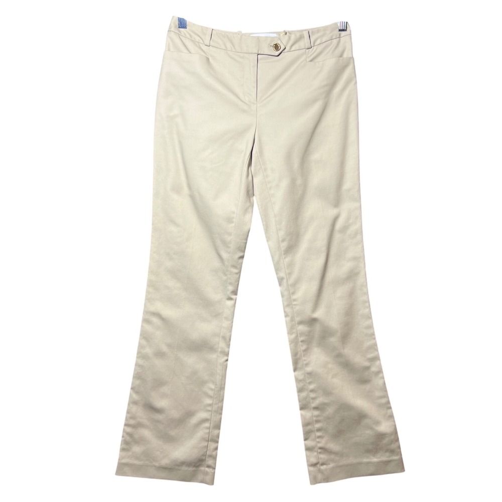 Calvin Klein Modern Fit Khaki Trousers Beige Dress Pants Petite 2P